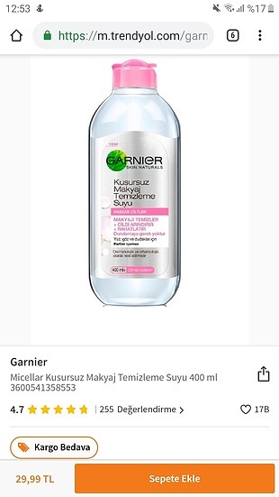 garnier miceller 400ml