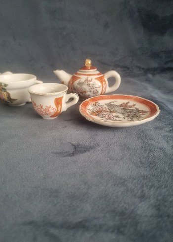 Nakışlı Beyaz Çay Seti - Görsel 7