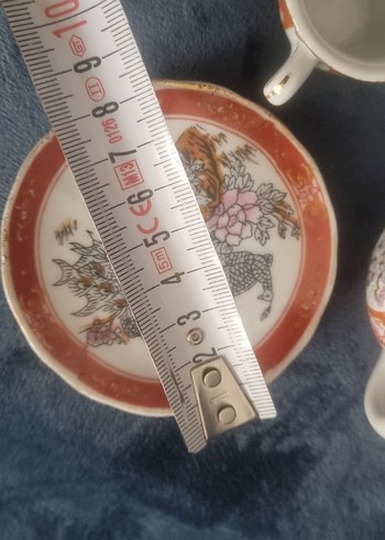 Nakışlı Beyaz Çay Seti - Görsel 8