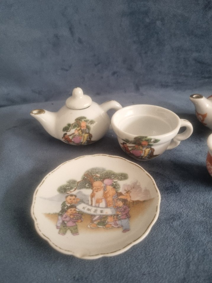 Nakışlı Beyaz Çay Seti - Görsel 2