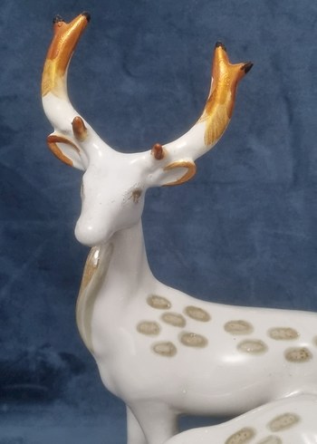 Beyaz Altın Detaylı Geyik Biblosu - Görsel 2