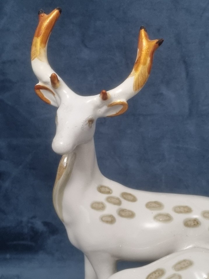 Beyaz Altın Detaylı Geyik Biblosu - Görsel 2