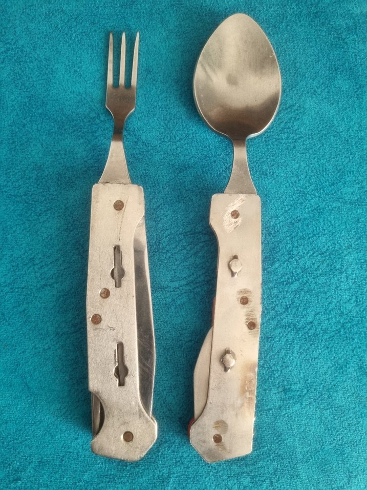 Kırmızı Çok Fonksiyonlu Kamp Çatal Kaşık - Görsel 4