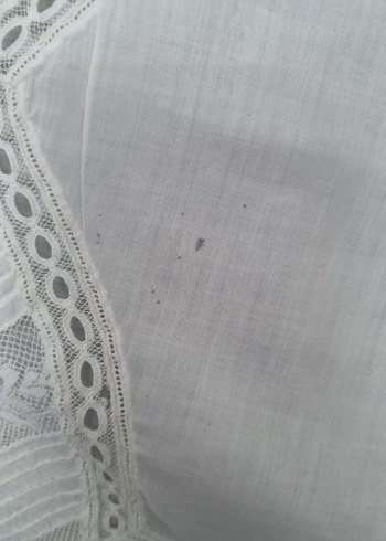 Nakışlı Beyaz Kırlent Örtüsü - Görsel 3