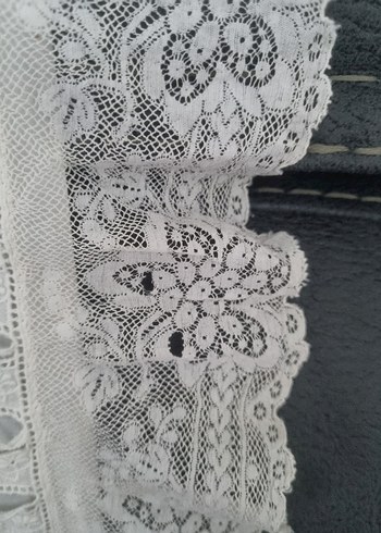 Nakışlı Beyaz Kırlent Örtüsü - Görsel 4