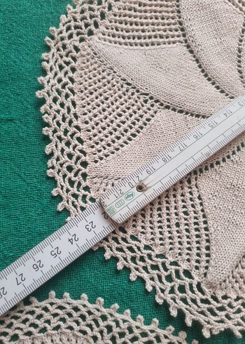 Bohem Tarzı El Örgüsü Yuvarlak Peçete - Görsel 4
