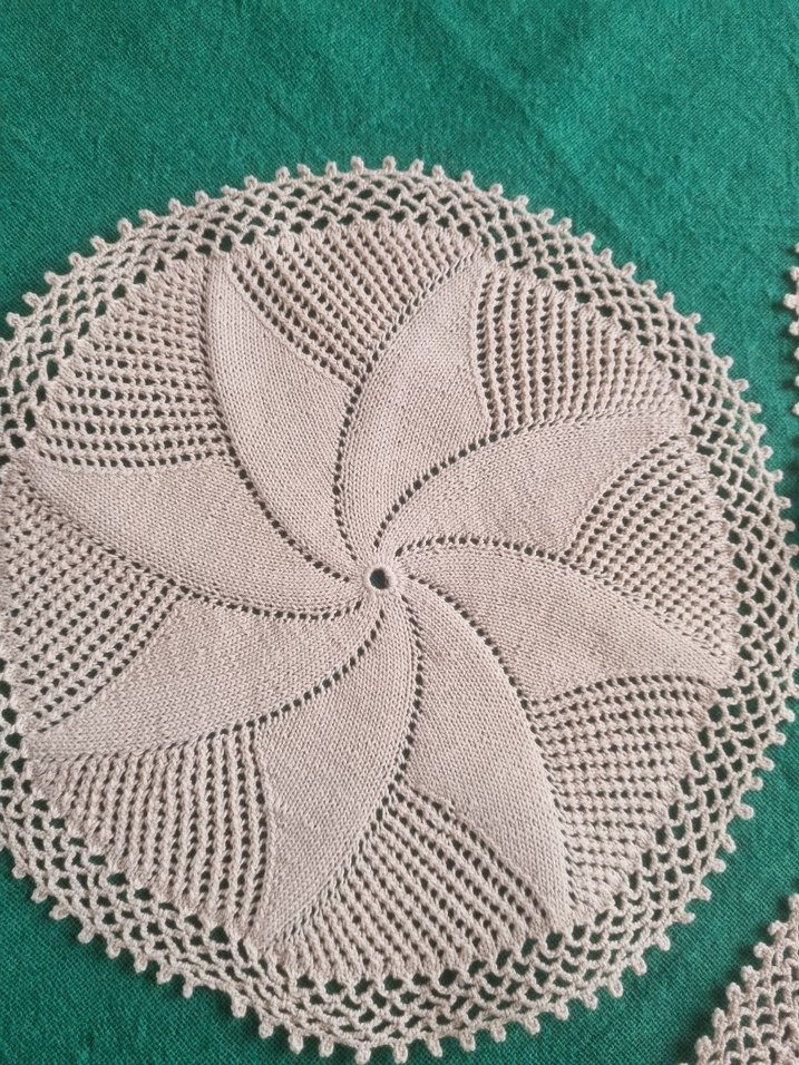 Bohem Tarzı El Örgüsü Yuvarlak Peçete - Görsel 2