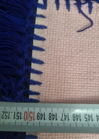 Pembe Nakışlı Püsküllü Masa Örtüsü - Görsel 9