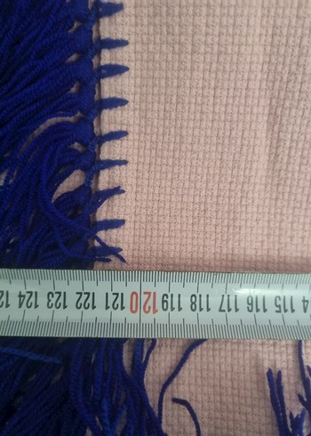 Pembe Nakışlı Püsküllü Masa Örtüsü - Görsel 8