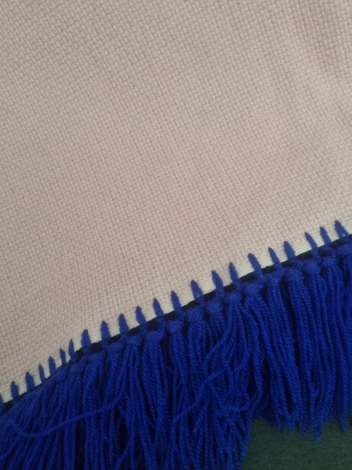 Pembe Nakışlı Püsküllü Masa Örtüsü - Görsel 4