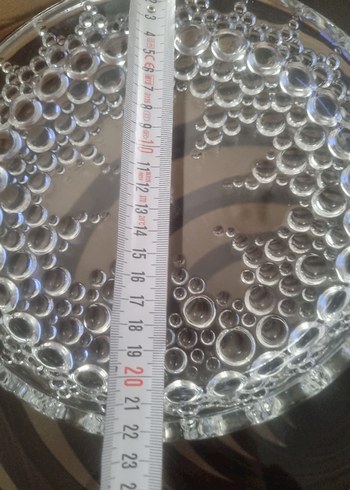 Vintage Beyaz Parlak Cam Tabak - Görsel 6