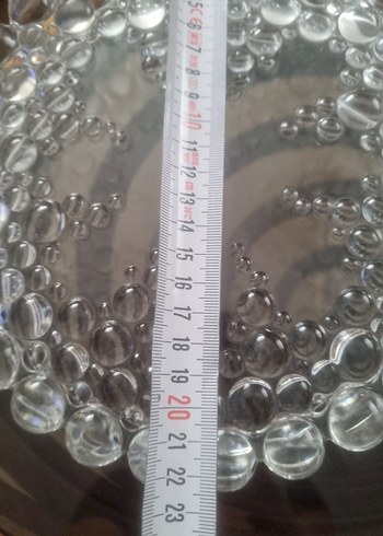 Vintage Beyaz Parlak Cam Tabak - Görsel 5