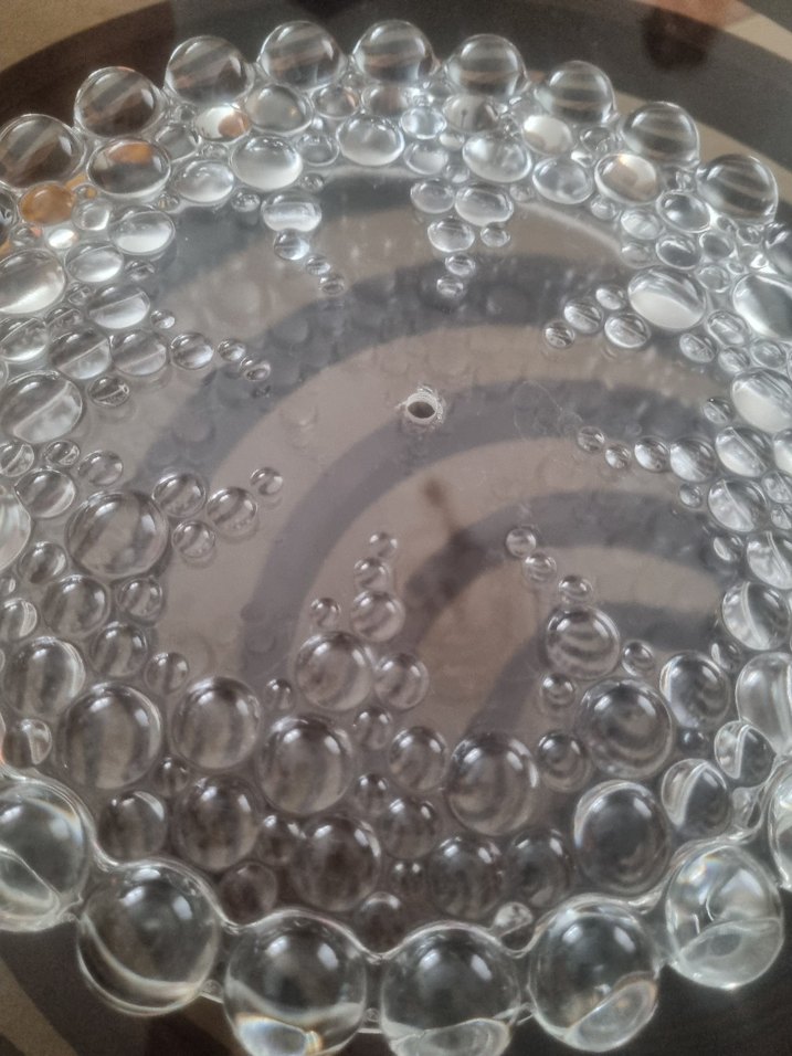 Vintage Beyaz Parlak Cam Tabak - Görsel 4