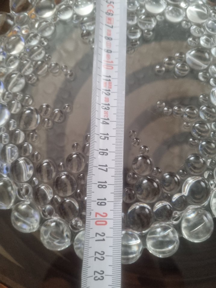 Vintage Beyaz Parlak Cam Tabak - Görsel 5