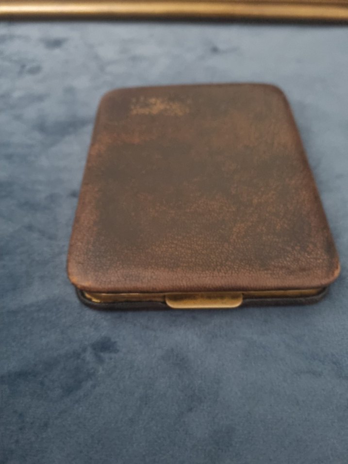 Vintage  Deri Sigara Tabakası - Görsel 4