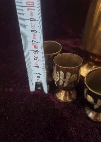 BAKIR  Renkli Sürahi ve 6 Mini Bardak Seti - Görsel 6