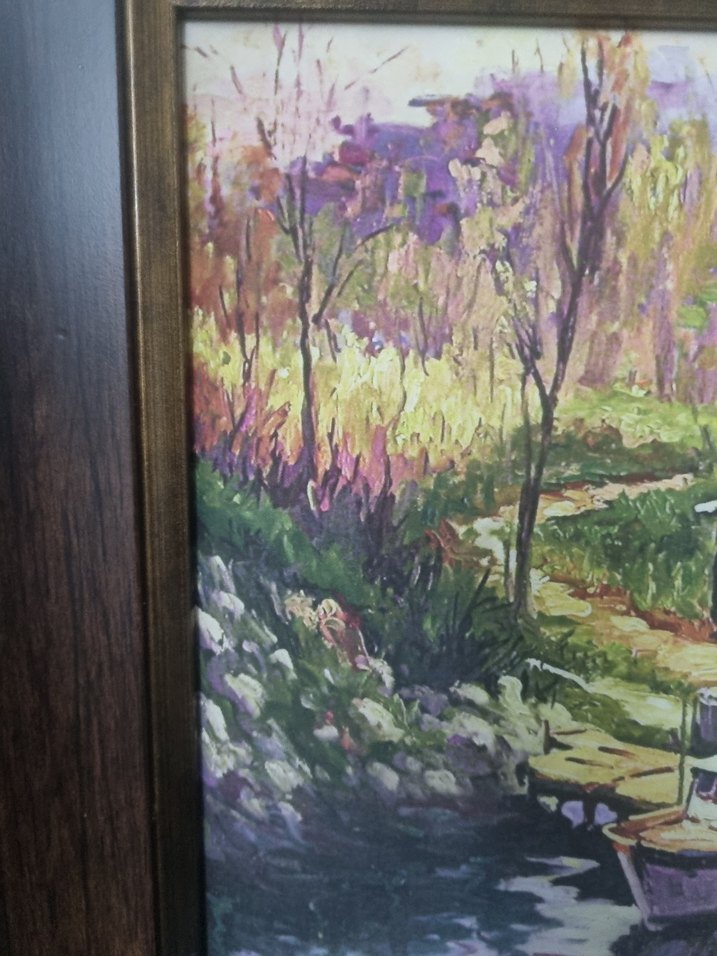 Çerçeveli Tekne Manzaralı Tablo - Görsel 2