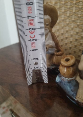 Kahverengi Eskitilmiş Çinli Figürin Seti - Görsel 8