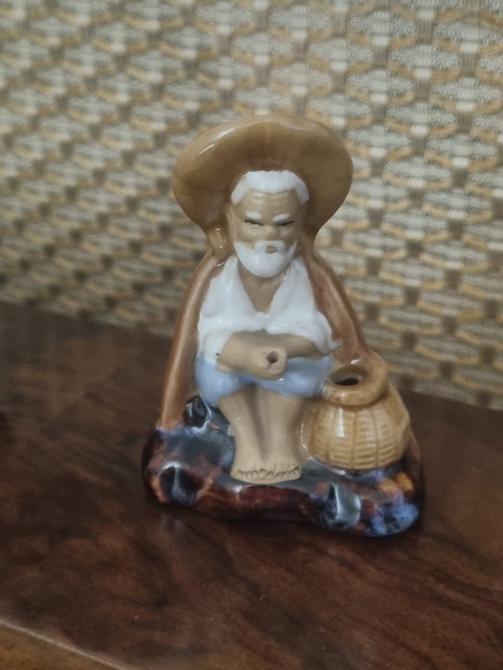 Kahverengi Eskitilmiş Çinli Figürin Seti - Görsel 5