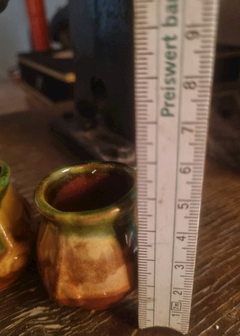 Koyu Haki Renkli Seramik Mini Fincanlar - Görsel 5