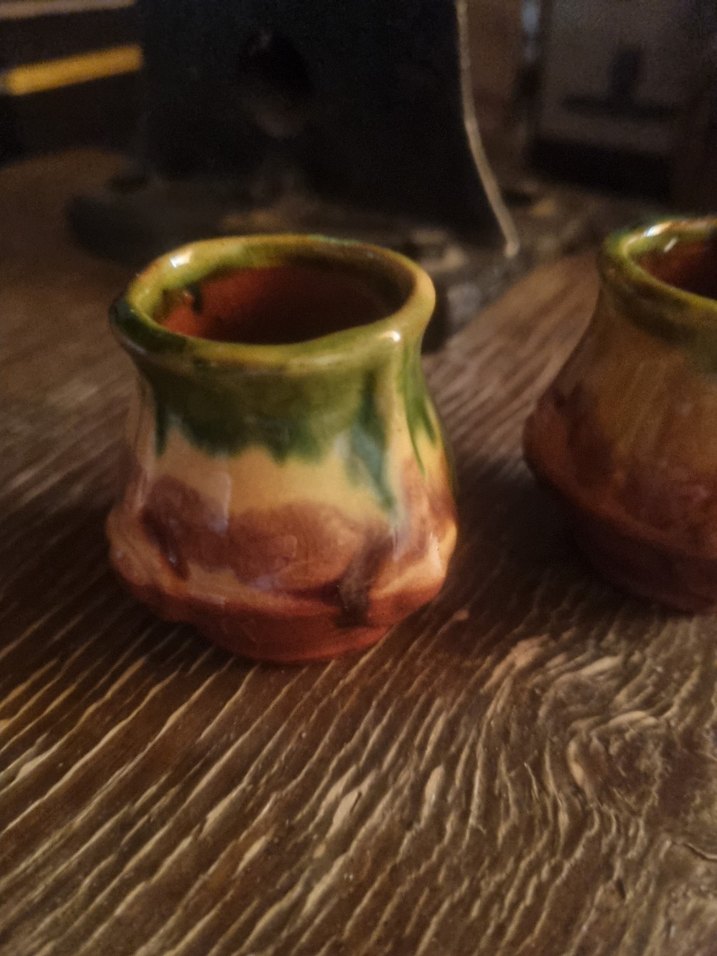 Koyu Haki Renkli Seramik Mini Fincanlar - Görsel 2