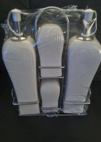 Beyaz Yağ, Sirke, Tuz ve Karabiber Seti - Görsel 4