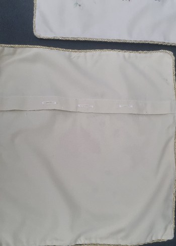 El boyamalı Pastel Renk Beyaz Kırlent Kılıfı - Görsel 3