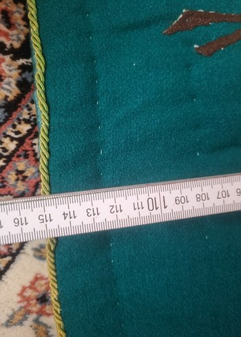 Çiçek Desenli Geleneksel El Yapımı Seccade - Görsel 5