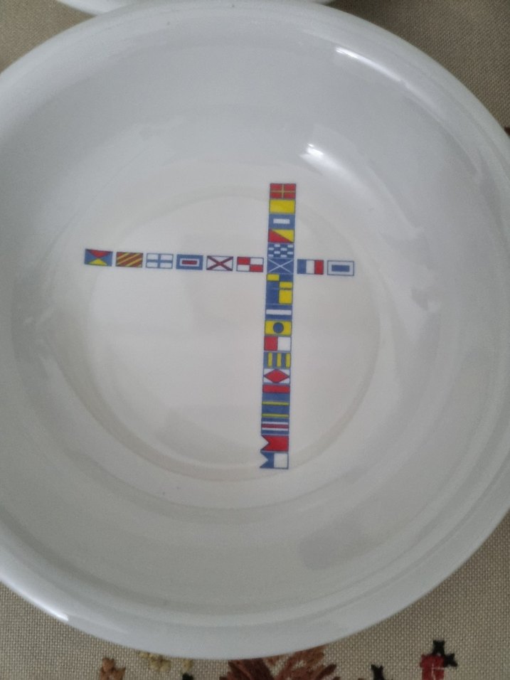 Monte Carlo Beyaz renkli desenli  melamin tabak seti - Görsel 2