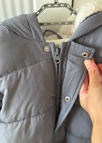 Mango Bebek Mont Tulum 9-12 ay Gri - Görsel 5