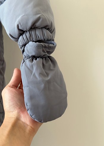 Mango Bebek Mont Tulum 9-12 ay Gri - Görsel 4