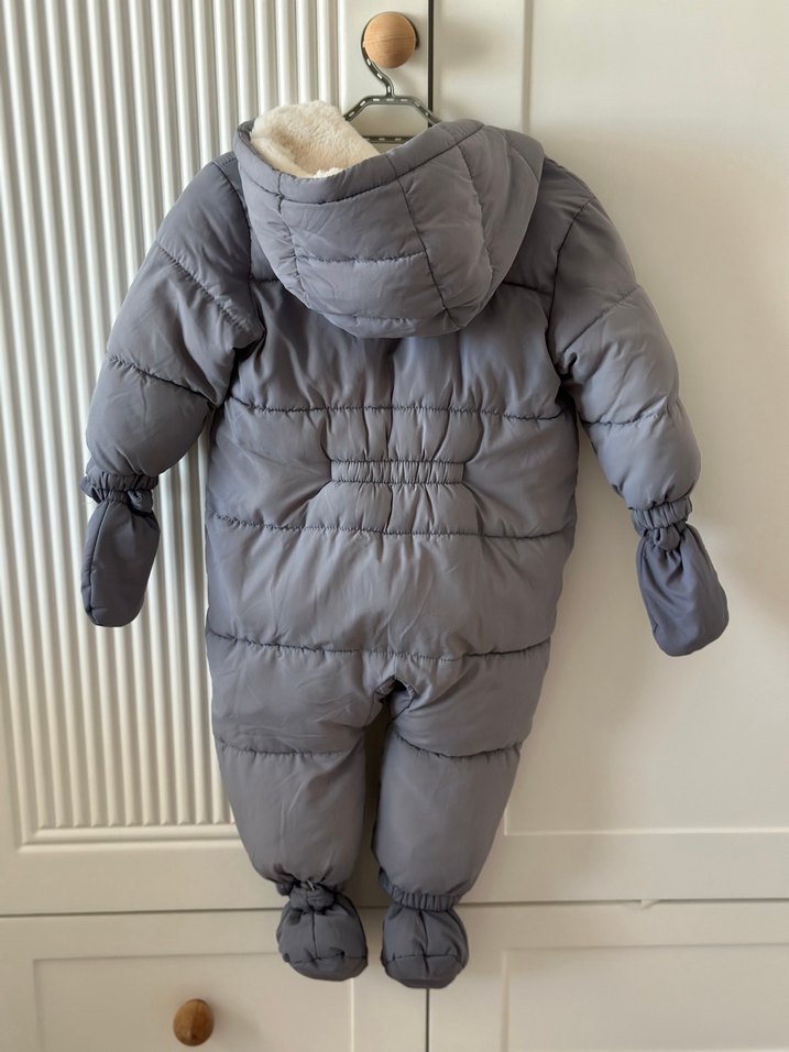 Mango Bebek Mont Tulum 9-12 ay Gri - Görsel 2