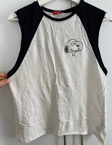 snoopy baskılı peanuts tişört