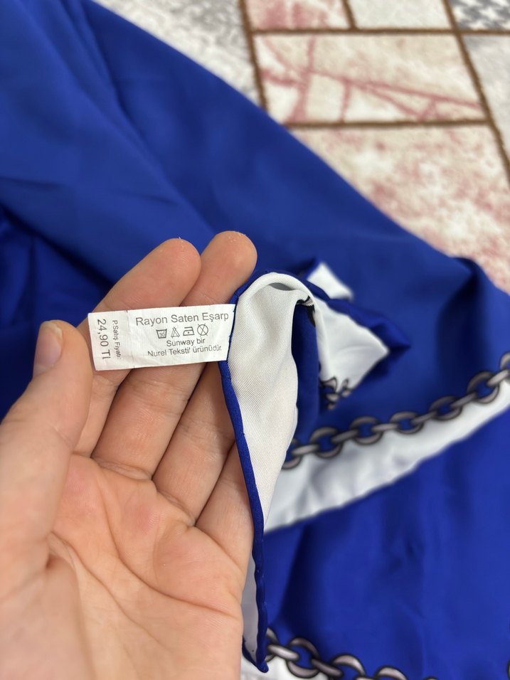 ZİNCİR DESENLİ EŞARP - Görsel 2