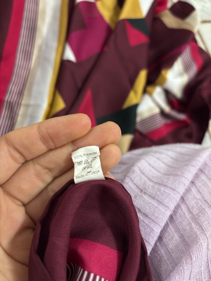 BORDO TONLARINDA EŞARP - Görsel 3