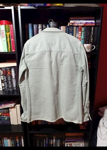Gri Erkek Denim Gömlek - Görsel 2