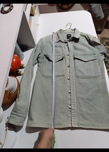 Gri Erkek Denim Gömlek - Görsel 4