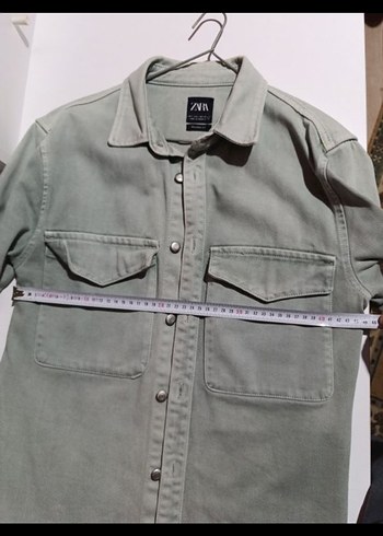 Gri Erkek Denim Gömlek - Görsel 3