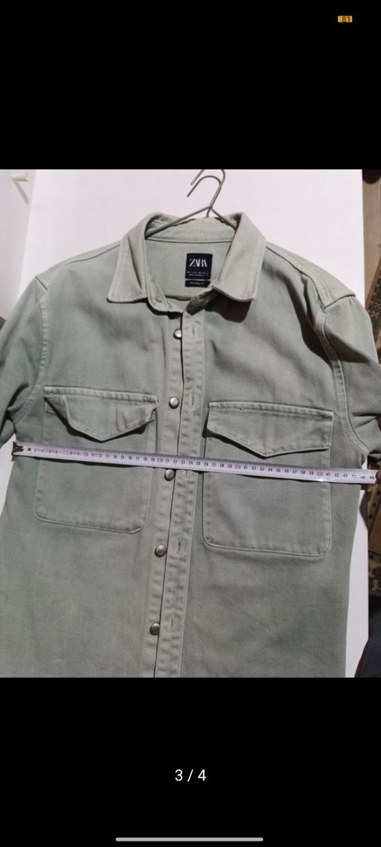 Gri Erkek Denim Gömlek - Görsel 3