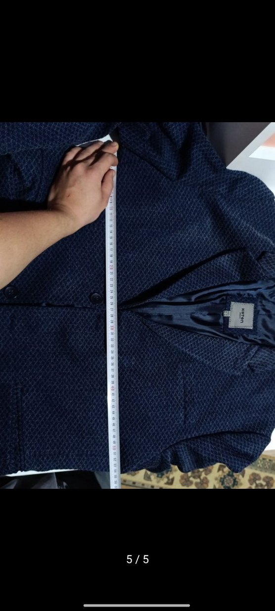 Erkek Mavi Düğmeli Regular Fit Ceket - Görsel 4