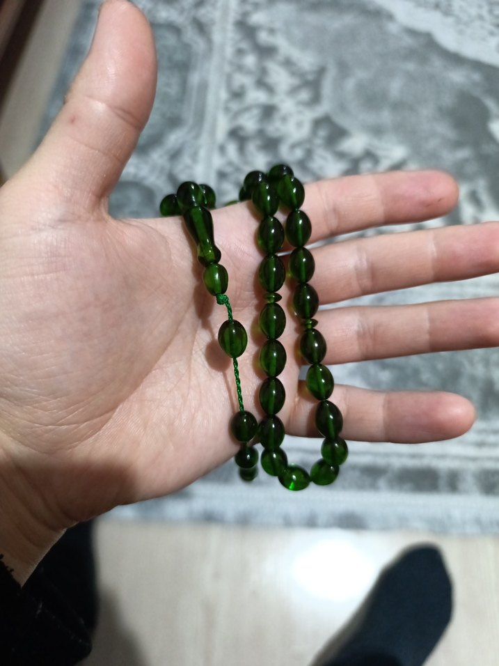 Yeşil Erkek Tesbih Boncukları - Görsel 2