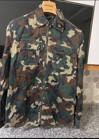 Erkek Kamuflaj Desenli Regular Fit Ceket - Görsel 2