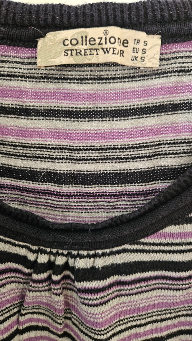 Çizgili Uzun Kollu Kazak - Görsel 2