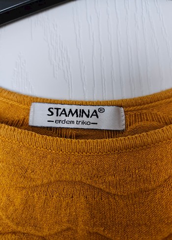 Kadın Hardal Sarısı Triko Uzun Kollu Kazak - Görsel 4