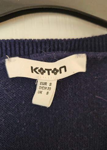 Lacivert V Yaka Kadın Örgü Kazak - Görsel 2