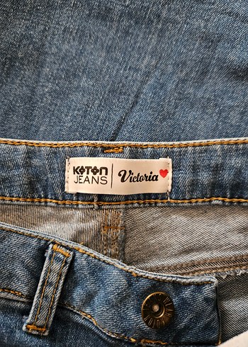 Koton Jeans Ispanyol Paça Kot Pantolon - Görsel 3