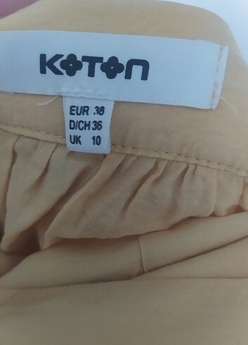 m Beden Sarı elbise