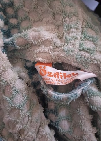 Çocuk Mavi Pastel Batik Desenli Bornoz - Görsel 2