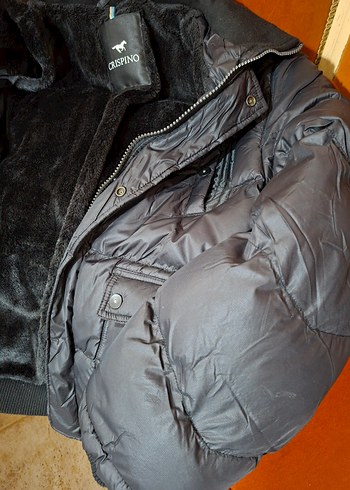 içi kürklü kapişonlu erkek mont - Görsel 2