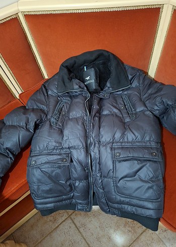 içi kürklü kapişonlu erkek mont - Görsel 3